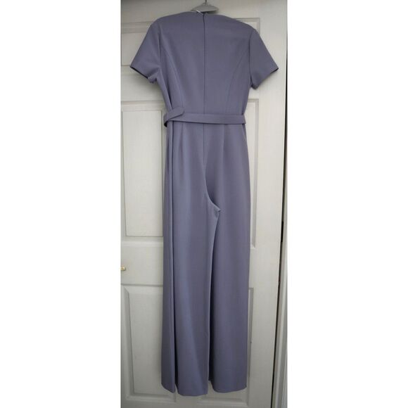 Kay Unger Women's Sz 6 Lilac Purple Ezra Walk Thru Jumpsuit - Picture 2 of 6